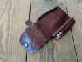 Ръчно изработена кожена табакера , снимка 2