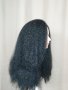 Черна къдрава перука за парти 45 см , снимка 2