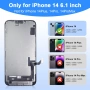 LCD екран за iPhone 14 6.1 инча, дигитайзер за сензорен дисплей с пълен комплект инструменти, снимка 2