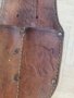 Дебел ловджийски кожен калъф кания за два ножа с глиган , снимка 6