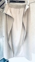 Стилна дълга бежова пола с цип отпред, снимка 7