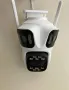 Тройна външна WiFi камера P15 с три ектрана 3MP+3MP+6MP, ICSee, Бяла, снимка 2