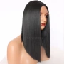 Права черна перука 40 см с дантела 13×4×1, снимка 6