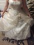 Сватбена,Булчинска(бална) рокля цвят шампанско, снимка 3