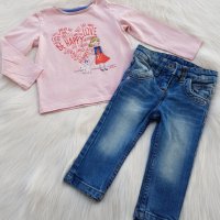 Дънки за бебе 1 година, снимка 1 - Панталони и долнища за бебе - 34095428