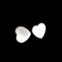 Plein гладки сребърни обеци gently сърца,колекция"Hearts"/нови, снимка 1 - Колиета, медальони, синджири - 44269583