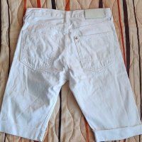 Дънкови, бели, къси панталони H&M, снимка 2 - Къси панталони - 30636960