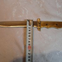  Колекционерски нож с бронзова дръжка , снимка 4 - Други ценни предмети - 30846219