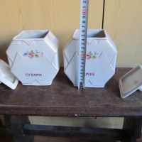 Съдове за съхранение - стар български порцелан, снимка 5 - Кутии за храна - 44810025