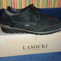 Мъжки велурени - кожени обувки LASOCKI нови! №44, снимка 12 - Ежедневни обувки - 29639337