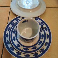 Чашка-троен сет за кафе/чай+2бр.десерт.чинии-"Sandra Rich" порцелан с маркировка. , снимка 3 - Чаши - 33878465