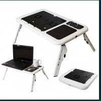 ТОП ЦЕНА E-table сгъваема, преносима маса за лаптоп с вграден охладит, снимка 4 - Други - 30463012