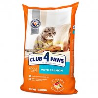 Club 4 Paws Adult Cat With Salmon Премиум храна за израснали котки със сьомга 14кг., снимка 1 - За котки - 39332381