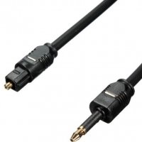 Аудио оптичен кабел с мъжки Toslink конектор и мъжки 3.5мм оптичен жак , снимка 4 - Други - 31245163