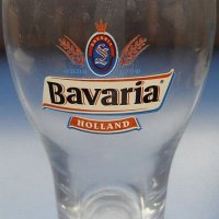 Стъклена чаша, брандирана с логото на бира Bavaria Holland, колекционерска, за ценители, снимка 1 - Чаши - 30772506