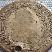 Сребърна монета 20 кройцера 1768г. Мария Терезия Виена Австрия 14942, снимка 2 - Нумизматика и бонистика - 42871693