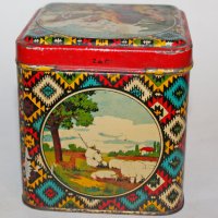 Старинна ламаринена кутия от Царско време., снимка 2 - Антикварни и старинни предмети - 39618859