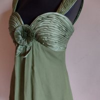 Елегантна рокля в резида / зелено на фирма  Scala , снимка 3 - Рокли - 34205261