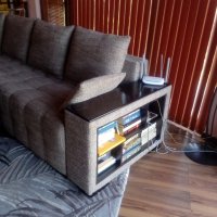 ъглов диван,табуретка и килим 200/290 см, снимка 3 - Дивани и мека мебел - 44489918