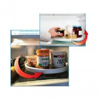 Поднос закухня, Въртяща се табла, шкаф или хладилник, органайзер, 25см, снимка 2 - Аксесоари за кухня - 38037878