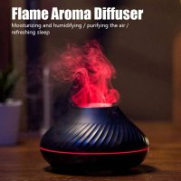Ароматерапевтичен дифузер с ефект на пламък + 10мл.ароматни капки-подарък, снимка 6 - Други стоки за дома - 39461823