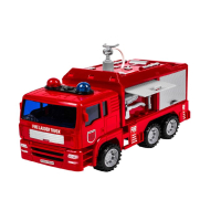 Пожарна кола, със звук и светлини, излива вода, снимка 1 - Музикални играчки - 44780404