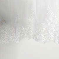Сватбена рокля от тюл с А-силует илюзия до коляното с лъка(и), снимка 8 - Сватбени рокли - 36687033