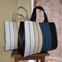Шарена лятна чанта,с много цветове,три прегради!, снимка 12 - Чанти - 40519160
