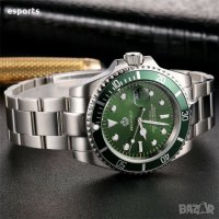 Мъжки часовник Reginald Silver Green сребристо-зелен неръждаема стомана нов luxury , снимка 12 - Мъжки - 37005727