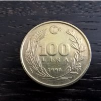 Монета - Турция - 100 лири | 1990г., снимка 1 - Нумизматика и бонистика - 29145749