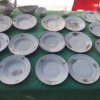 Български порцелан чинии,кана,купа, снимка 2 - Чинии - 34244475