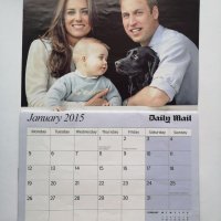 Календари на Кралица Елизабет II и британското кралско семейство - нови , снимка 10 - Колекции - 31095889