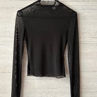 Прозрачна блузка H&M, снимка 1 - Блузи с дълъг ръкав и пуловери - 40400037
