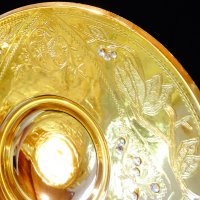Английска фруктиера 24k Gold,скъпоценни камъни. , снимка 9 - Антикварни и старинни предмети - 29421074