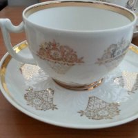 Руски порцеланов сервиз за чай , снимка 3 - Антикварни и старинни предмети - 30140066