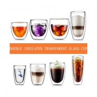 2963 Чаша от двустенно стъкло за топли, студени напитки, снимка 17 - Чаши - 35356468