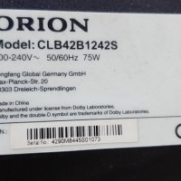 Продавам Power,main board-TP.MSD309.BPS88,Лед ленти-CRL-M423535100545LREV1.2B тв.ORION CLB42B1242S, снимка 2 - Телевизори - 31836559