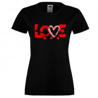 Дамска тениска Love Grunge 1, снимка 3 - Тениски - 35552187