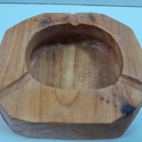Дървен пепелник, ръчно изработен, снимка 1 - Други стоки за дома - 37651170
