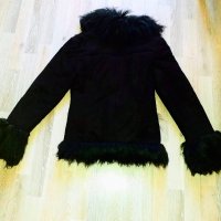 Елегантно, късо палто от естествена кожа, снимка 5 - Палта, манта - 38146954