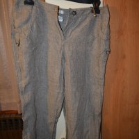 Бежов ленен панталон като нов, снимка 1 - Панталони - 25183509
