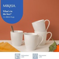 Нов компелкт MIKASA Елегантни Порцеланови Чаши 4 броя 380мл , снимка 7 - Други стоки за дома - 42824318