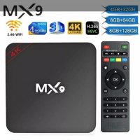 Нов 3in 1 джобен компютър MX9 TV box четириядрени 4K Android 8GB 128GB ТВ БОКС/ Android TV 11 / 9 5G, снимка 8 - За дома - 39336843
