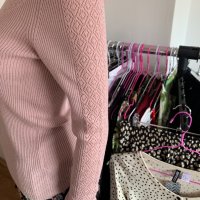 Дамска блуза в нежно розово размер М, снимка 9 - Блузи с дълъг ръкав и пуловери - 40660416