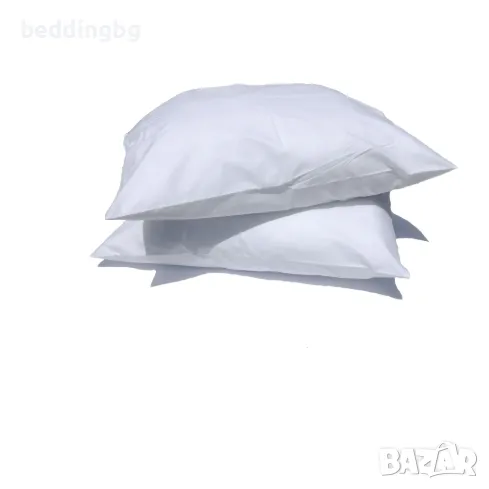 Ниска възглавница за спане Дени 50x70 см (бяла) – идеална за деца, детски градини и хотели, снимка 1