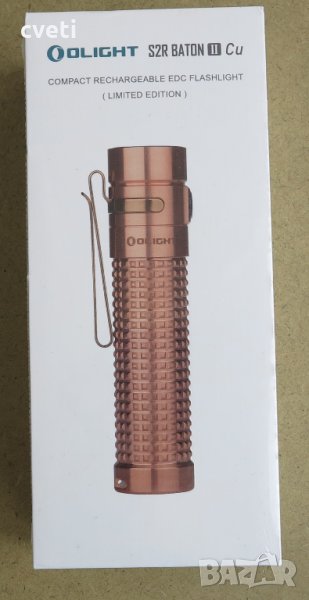Фенер Olight S2R Baton II CU (мед) 1150lm, снимка 1