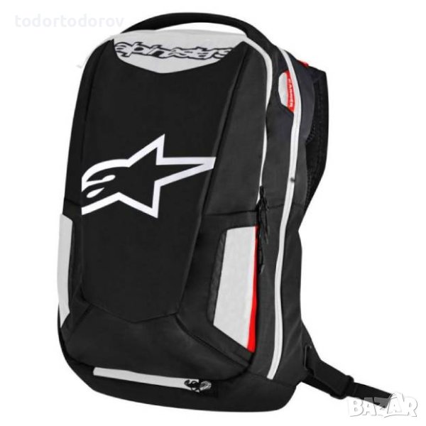 Мото раница за мотор Alpinestars City Hunter WHITE/RED/BLACK, снимка 1