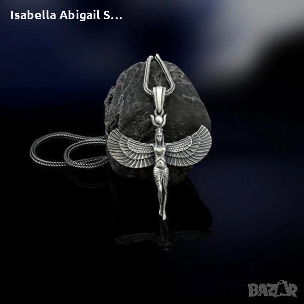 Колие с египетска богиня, снимка 1