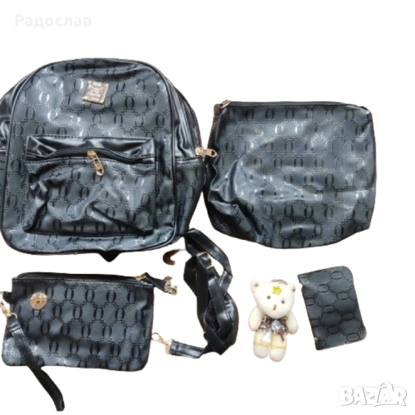 Комплект раница и 3 чантички., снимка 1