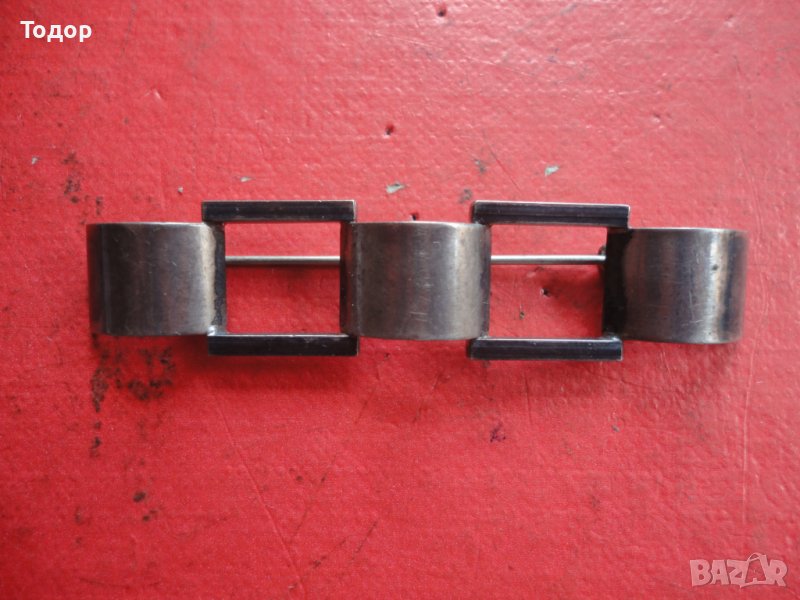 Авторска арт сребърна брошка знак проба 800, снимка 1